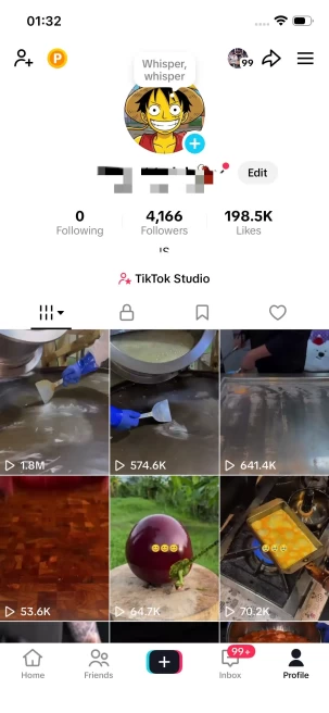 BUY 1 GET 1 FREE!/ 4K Real Followers+190K Real Likes/ FOOD Content/ Live Stream/ Full Access