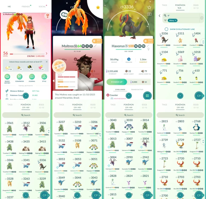 AC1248 -lv 56 Valor | x31 3000CP | x136 2000CP | x59 Legendary | x9 SHUNDO | x42 shiny | x40 100IV | Moltres Galar shiny | shiny Kyogre Genesect