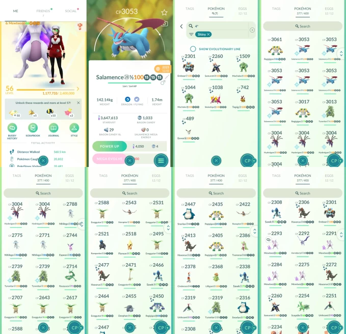 AC1259 -lv 56 Instinct | x14 3000CP | x109 2000CP | x49 Legendary | x7 SHUNDO | x60 shiny | x64 100IV | x5 Shadow Mewtwo Rayquaza | Shundo Eevee