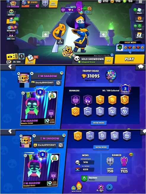 OP BS 31k TROPHY, 90/100 UNLOCKED, 16 HYPERCHARGED, 5 MAXED, 174 OP SKINS [4 MYTHIC+3 LEGENDARY] , 425 PINS, 282, ICON,138 SPRAYS