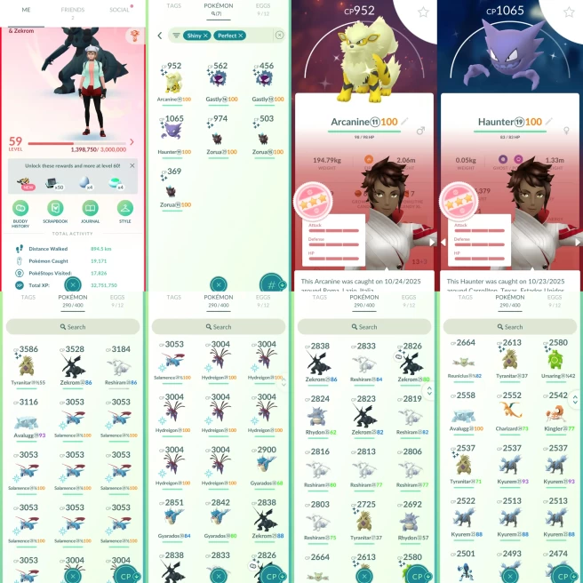 AC1142 Valor |x20 3000CP |x96 2000CP | x7 SHUNDO Haunter Arcanine | x3 Regice (x1 Shiny) x4 Cobalion x8 Reshiram x5 Zekrom (x1 Shiny) x7 Kyurem