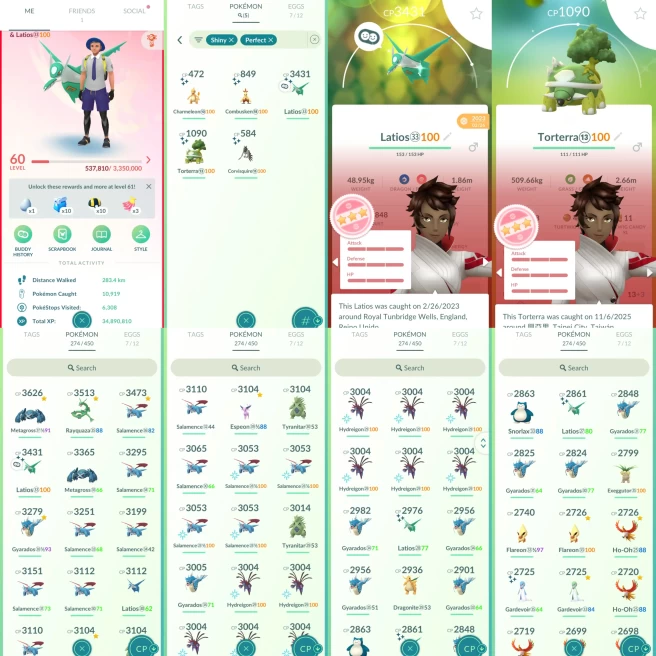 AC1169 Valor |x33 3000CP |x128 2000CP |x5 SHUNDO Latios Torterra | x4 Latios (x2 Shiny x1 SHUNDO) x8 Lugia (x2 Shiny) x8 Ho-Oh x9 Rayquaza Regid