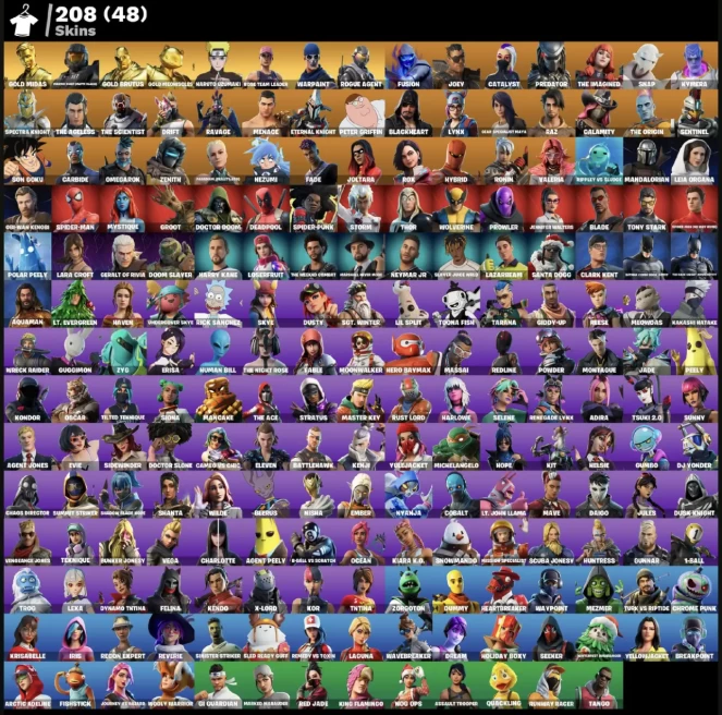 [3in1] /  FN OG STW (ALL PLATFORMS) | 208 skins (48 paid) | Full access | Warranty | 2 Gifts