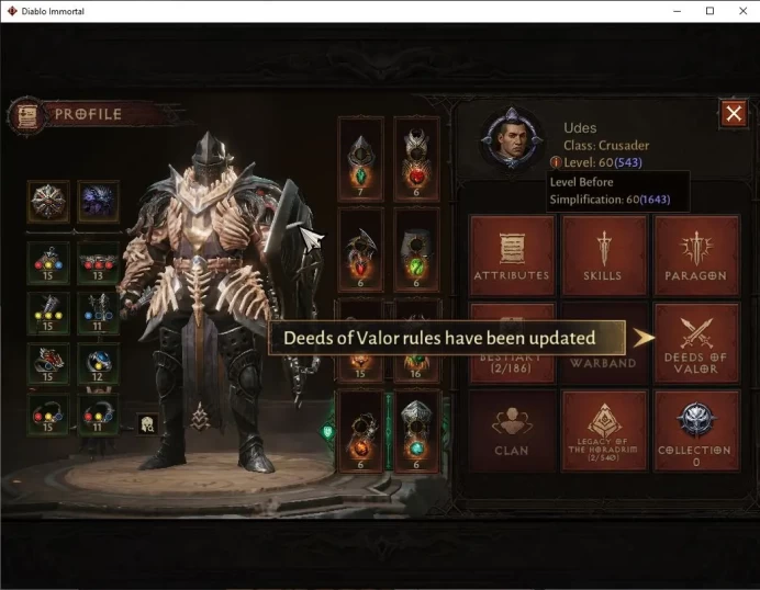 SEA - Vasily|Lv60(543)|Crusader|33k CR|Reso 405|Paragon Maledictor|Inferno I|Hell Lv 19|Check(DI1157)