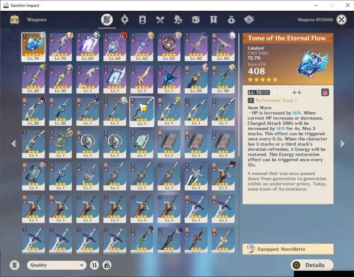 ASIA|AR 35|1 Limited +1(*5Weapon)|Neuvillate+Sign|+19(*4Character)|Fregile Resin 22|Mc Male|TakeMail|CheckSS(GI5590)