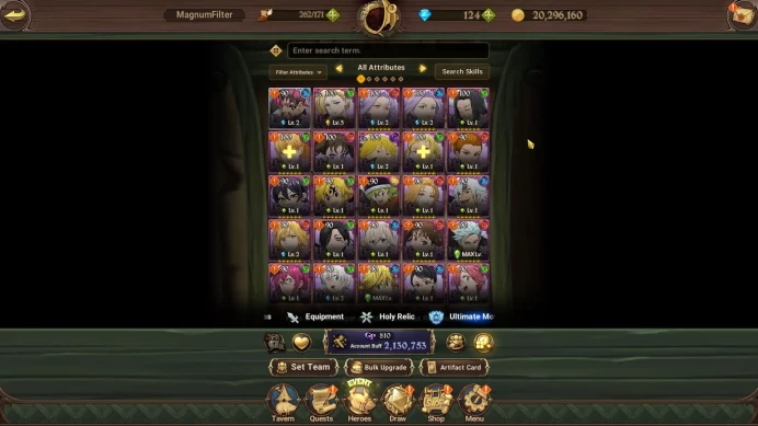 Asia|2,1M CC|124 DM|1 LR+8 UR|Cusack2/6,ODK2/6,Tristan,Thor,EliMeli2/6,Sabunak2/6,Gowther,Meresca,DKM|Code Only(SDS4039)
