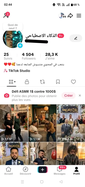 [Code 9659] 4500 Followers + 2.9 Millions View / 28k Likes / Very Rare