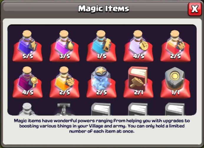 XP 43 | TH7 99% MAX *ONLY TRAPS* | 8M Loot Cart | Stacked Magic Items | Free Name Change | Full Access | Instant Delivery