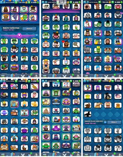 KT 15 (LVL.71) 120 CARDS MAX 56x Elite CARDS 8K GEMS & 1.8M GOLD 10.5K TROPHY EVO-16
