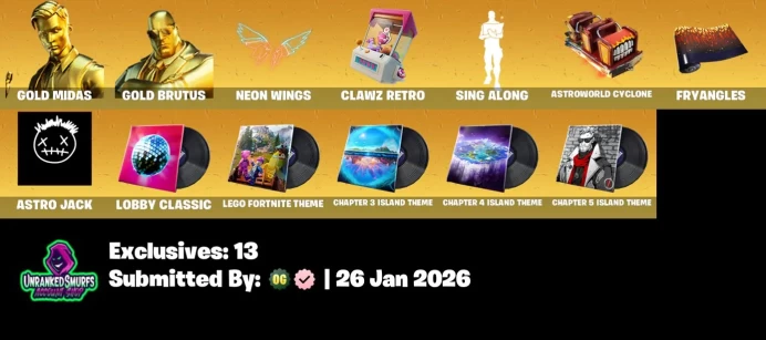 #34 [PC/XBOX/PSN/SWITCH] 10 skins | Gold Midas | Gold Brutus | Gear Specialist Maya | Omen | MASK OFF | Skye | Meowscles | Agent Peely | TNTina 