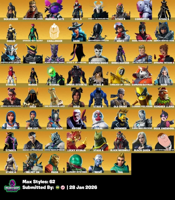 #37 [PC/XBOX/PSN/SWITCH] 137 skins | OG STW | Omega (stage 5) | Rogue Agent | Blue Striker | STAGE 5 | STAGE 5 - No shoulder pad | STAGE 4 | STA