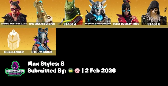 #44 [PC/XBOX/PSN/SWITCH] 24 skins | Cloud Striker | Burning Ambition Valeria | STAGE 4 | Harbinger Armor Omegarok | STAGE 8 | Challenger | Peter