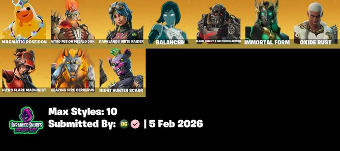 #46 [PC/XBOX/PSN/SWITCH] 32 skins | Dark Skully | Immortal Form | Zeus | Firebrand | Magmatic Poseidon | Wastelander Magneto | Black Knight T-6