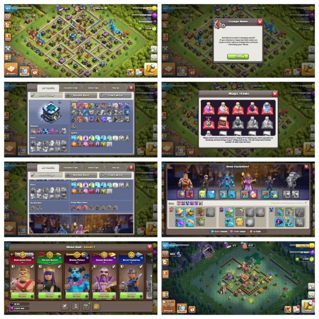M285◆Th 13 Semi Max◆High Level Hero◆NC 500◆1500+ Gems◆1 Year Guarantee