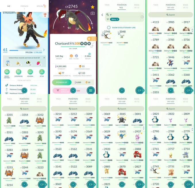 AC1388 -lv 61 Mystic | x41 3000CP | x255 2000CP | x50 Legendary | x2 SHUNDO | x98 shiny | x35 100IV| 3000cp+ x14 Salamence x10 Metagross x3 Rhyp