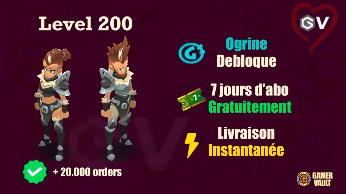 Draconiros Forgelance Niveau 200 Livraison instantanée Niveau 200 - LVL 200 - Compte UP à la main