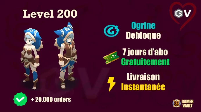 Imagiro Eliotrope Niveau 200 Livraison instantanée Niveau 200 - LVL 200 - Compte UP à la main