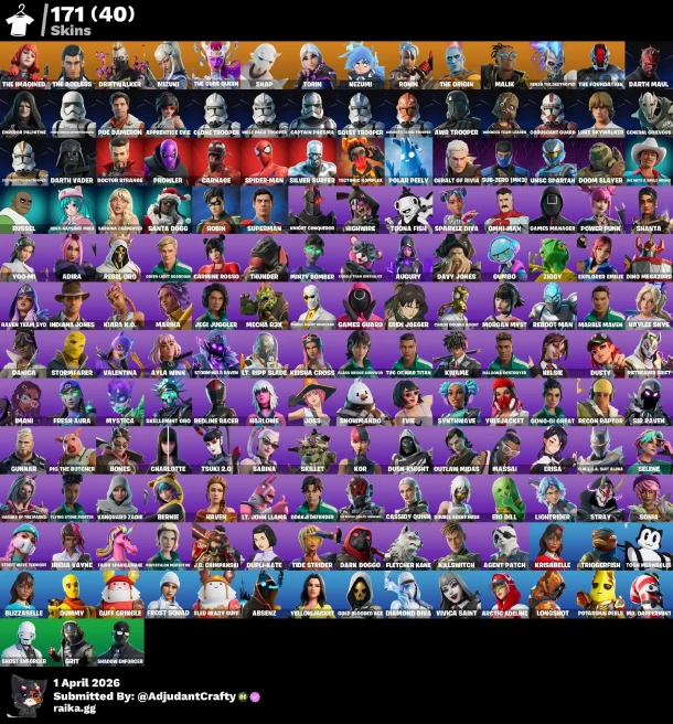 [Code 9668] [PC/PSN] [PC] 171 skins | The Imagined | The Ageless | Driftwalker | Mizuki | The Cube Queen | Snap | Torin | Nezumi | Ronin | The O