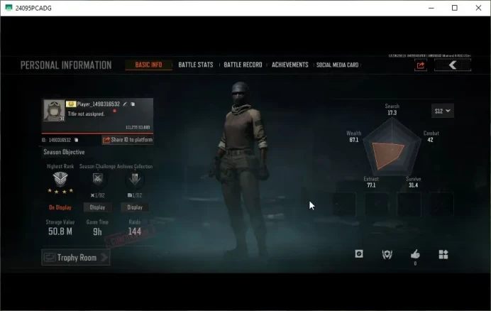MOBILE Lv30|SV 50,8M|CV 9M|03 Heavy|AK-74N Glacial,AEK Peak,AK-12 GM,MP5 Deep Dive,Etc|CN ON|Infinite|Check SS(AB2860)