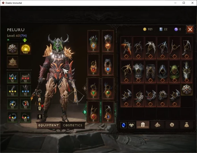 SA - Malah|Lv60(714)|Demon Hunter|34k CR|Reso 480|Paragon Maledictor|Inferno I|Hell Lv 18|Check(DI1159)