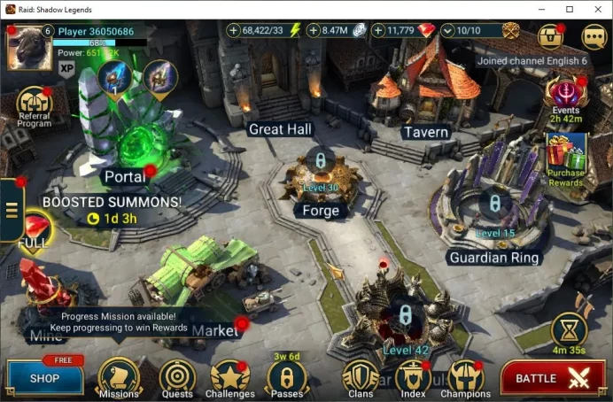 Lv6 651K Power|1 Mythic(Galathir)+22 Legendary(Ninja,Xenomorph,Rathalos,Deathknight,Etc)|11,7K Gem+68K Energy|Plarium|(RSL1370)