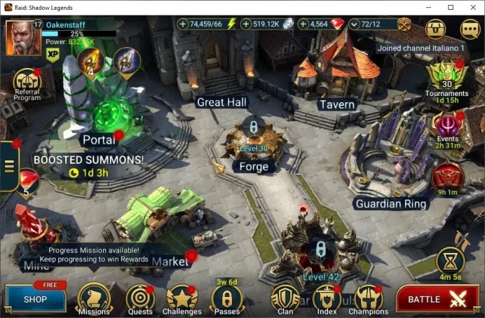 Lv17 832K Power|1 Mythic(Galathir)+25 Legendary(Ninja,Wukong,Rathalos,Deathknight,Etc)|4,5K Gem+74K Energy|Plarium|(RSL1372)