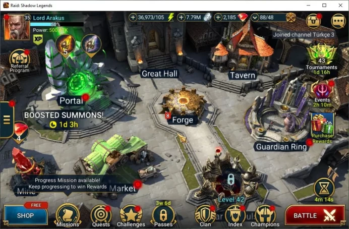 Lv35 500K Power|1 Mythic(Androc)+19 Legendary(Ninja,Wukong,Narma,Rathalos,Dknight,Alice,Ezio,Etc)|36K Energy|Plarium|(RSL1374)