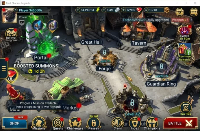Lv6 776K Power|1 Mythic(Ashnar)+23 Legendary(Ninja,Glaicad,Rathalos,Wukong,Dknight,Etc)|12,9K Gem+84K Energy|Plarium|(RSL1377)