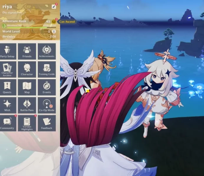 ASIA|AR 45|2 Limited| Columbina,HuTao [Keqing,Mona] +30(*Character)|1 Skin|Mc Male|TakeMail|CheckSS(GI5598)