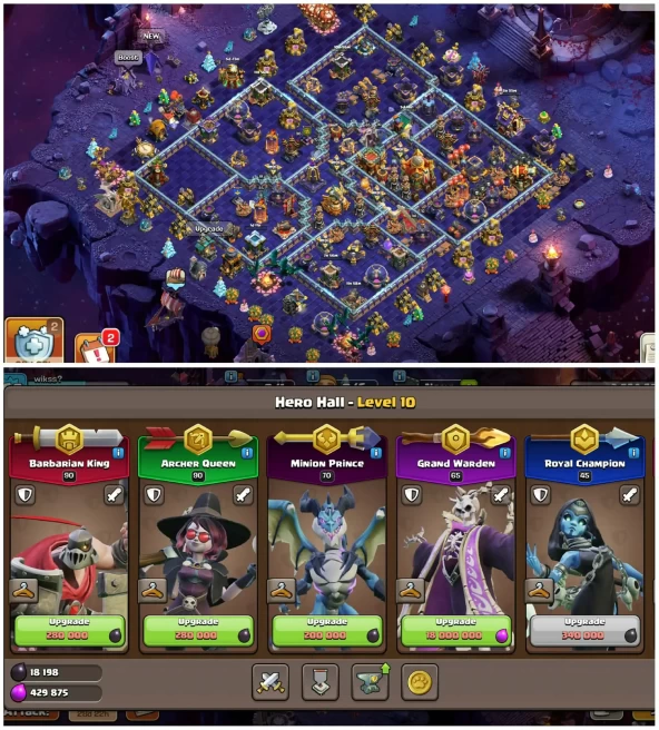 [Cosmic Completed Set]||Th16 Full Rare Account||Heros:90-90-70-65-45-2||12 Epic Equipment||419 Cwl Medals||Exp:160