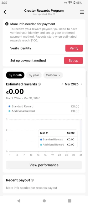 100% Monetized France Account Creator Rewards Program Active | 10k Real Followers & 135k Likes | Real Screenshots + Full Access + Good Standing