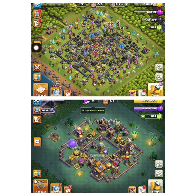 QQ6750 : TH18 - 10 Epic - Heroes Nice - Max Walls - 1800 Gems - Level 257 - Fast Delivery ( Android & iOS )