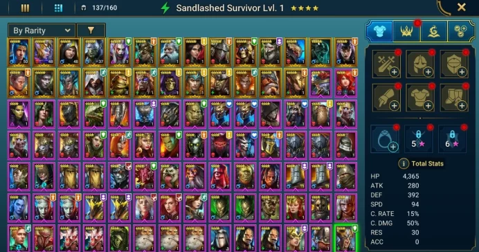Starter acc with Wixwell : 92k energy / 59 mln coins / Var-Gall, Royal Huntsman, Ugir, Arix, Ninja + 20 Login Legendaries / Seer