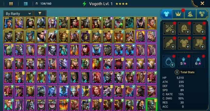 Starter acc with Gnut : 90k energy / 58 mln coins / Fu-Shan, Sethallia, Danag, Arix, Ninja + 20 Login Legendaries / Aniri
