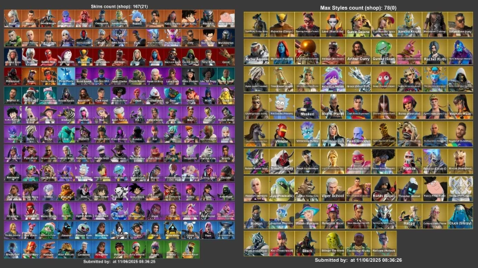 [Rent Cheap Accounts for 14 Days] 167 Skins | Leviathan Axe | Spire Assassin | Mizuki | Menace	NN121