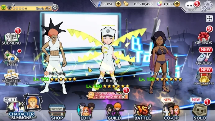 [GLOBAL]6K Orbs+Fresh All Story|TYBW26 Lilto,Swimsuit25 Yoruichi,TYBW25 Nana,TYBW24 Kensei,Orihime,Etc|CE ON|Klab ID(BBS2498)