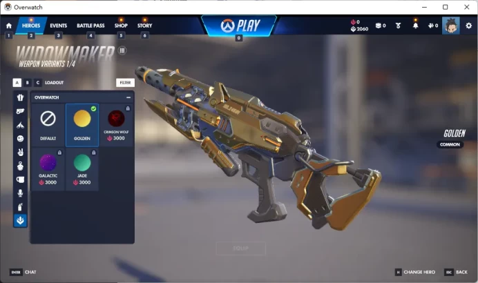 2 Gold Weapons / Full Mail Access / see the picture / Please Read Description