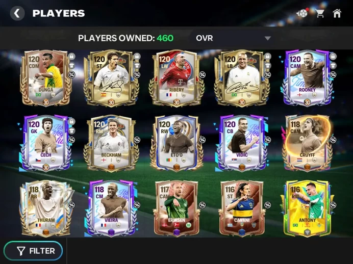 FCM22:  FC FIFA MOBILE  /All Platform Global  - Over 124/135B Value  + 1.6B  gold  - 