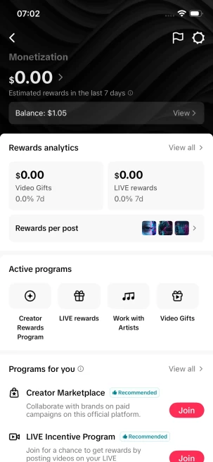 Instanly Delivery/ Monetized 63K Real Followers+560K Real Likes Account/ Creator Rewards Program Activated/ Full Access