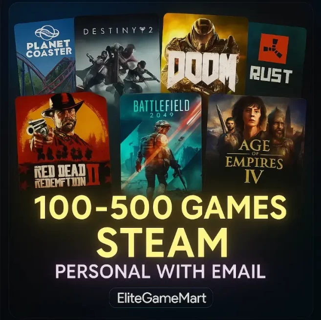 100-500 GAMES [ONLINE STEAM] ⮞ FULL ACESS ⮞ NOLIMIT 5$ ⮞ GUARANTEE