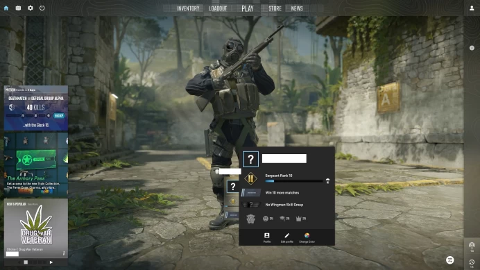 [ID:22340][PRIME][PREMIER MODE AVAILABLE][FACEIT READY][VERY RARE] UN (UNRANKED || 0 MM || 26 HOURS)
