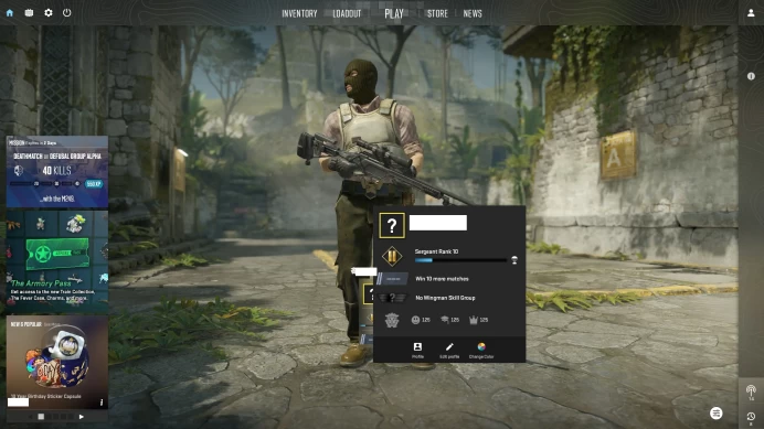 [ID:29995][PRIME][PREMIER MODE AVAILABLE][VERY RARE][COMMENDATIONS 3x125] UN (UNRANKED || 0 MM || 25 HOURS)
