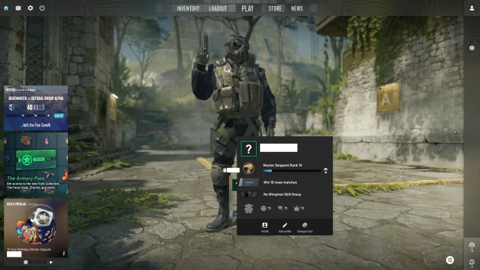 [ID:17602][PRIME][PREMIER MODE AVAILABLE][FACEIT READY][VERY RARE][COMMENDATIONS 3x75] UN (UNRANKED || 0 MM || 43 HOURS)