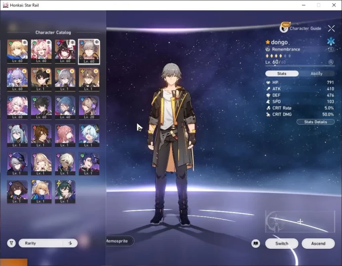 Asia|TL 50| 17,9K Stellar+120 SPass | 4 Limited | [Saber,Hyacine]+Sign,Dan Heng PT,Sparkle |Male MC|Take Mail|Check SS(HSR6231)