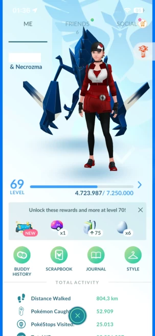 Level 69, 1 Legendary IV100, 121 Shiny, 167 Legendary, 104 IV 100, 8 Shiny Legendary, 1 Shadow Legendary