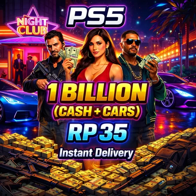 PS5 | 1 Billion Cash + Deluxo | RP 35 | Modded Account | Instant Delivery | PS5H1020
