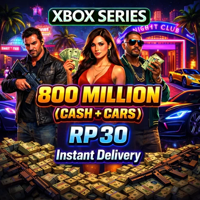 XBOX SERIES | 800 Million [Cash + Deluxos]  | RP 30  | Modded Account | Instant Delivery | XBXSH1011