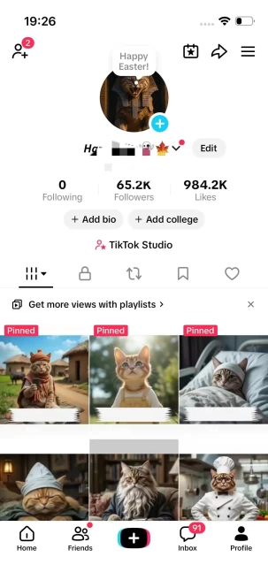 Instanly Delivery/ USA Monetized 65K Real Followers+980K Real Likes Account/ Creator Rewards Program Activated/ Full Access