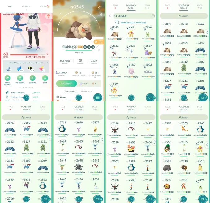 AC1394 -lv 60 Valor | x21 3000CP | x162 2000CP | x52 Legendary | x10 SHUNDO | x33 shiny | x17 100IV | Shundo Gallade Alakazam Slaking | x7 Metag