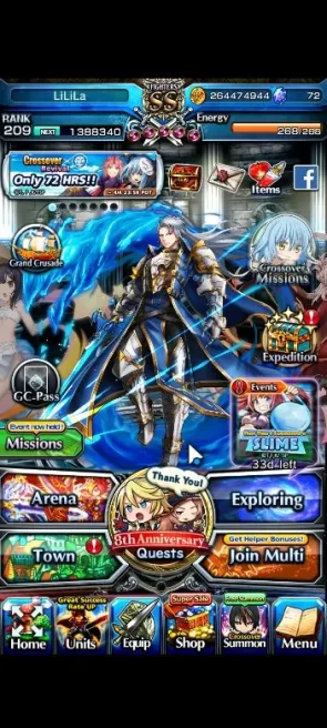 Global|Rank 209|End Game|3 Sp Art|27 Asc+15 TW|Roy,S Miyu,Emiya,Chloe,Valerie,Index,Liza,Milim,Etc|Lpot 278|Check SS(GS2336)